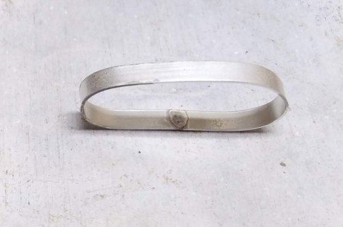 Judy Larson's Basic Bezel Wire Tutorial - , Metalwork, Butane Torch, Soldering, Solder, you have heated it too much and it is about to melt